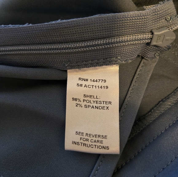 Acoa Womens Cropped Top Sz L Blue Adj. Straps Side Zip Soft To Touch - Picture 9 of 10